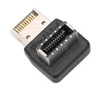 Akozon Adaptateur USB3.1 Type Carte Mère d'ordinateur Adaptateur USB3.1 TYPEE Coude à 90 Degrés, Prend en Charge ./10G, 3.2/20G, Pleine Vitesse, Installation, Aucun Pilote Nécessaire (PH74B)