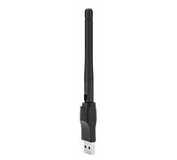 Akozon Adaptateur WiFi USB 150 Mbps avec Antenne 2Dbi à Gain élevé, Compatible Bande 2,4 GHz, Technologie Anti-interférence Cca, Cryptage WEP 64/128/152 pour Une Connexion Internet Stable