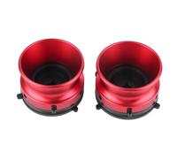 Akozon Adaptateurs de Moyeu Nab de Haute qualité 1 Paire d'ouverture Professionnelle en Alliage en Aluminium Poli de 10 Pouces pour Studer, Akai et (Rouge)