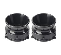 Akozon Adaptateurs de Moyeu Nab de Haute qualité 1 Paire d'ouverture Professionnelle en Alliage en Aluminium Poli de 10 Pouces pour Studer, Akai et (Black)