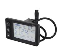 Akozon Affichage LCD à Vélo électrique pour Conversion de Scooter - IP65 Imperméable, C Atible avec Systèmes électriques 24V, 36V, 48V, 60V, Installation Facile avec Un Support de 22,2 Mm