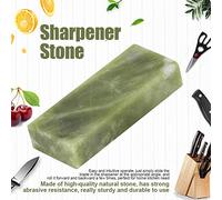 Akozon Affûtage Outil de Polissage à Aiguilles de Cuisine en Pierre de Cuisine en Pierre - Essentiel pour les Outils de, les Couteaux, les Ciseaux et Plus (Green Jade 10 000 maille)