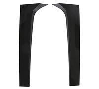 Akozon Aileron Latéral de Fenêtre, Paire D'ailes Latérales de Fenêtre Arrière de Voiture Noir Brillant de Remplacement pour GLK Class X204 2009-2015