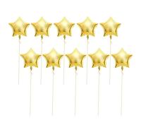 Akozon Akozon 10 Pièces 18 Ballons en Aluminium en Forme de Coeur pour les Fêtes, Mariages et Anniversaires, Décoration élégante en Différentes Couleurs Blanc Rose or Rouge Plus (GOLD)