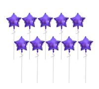 Akozon Akozon 10 Pièces 18 Ballons en Aluminium en Forme de Coeur pour les Fêtes, Mariages et Anniversaires, Décoration élégante en Différentes Couleurs Blanc Rose or Rouge Plus (PURPLE)