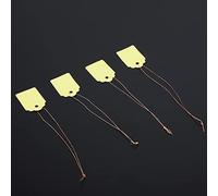 Akozon Akozon 100 Pièces étiquettes Suspendues Colorées pour Plantes étiquettes de Pépinière de Jardin Identification des Graines Semis Boutures Pots Marqueurs de Plantes écologiques (YELLOW)