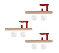 Akozon Akozon 3pcs Boules de Pipe Flottante en Bois éducatifs - Structure Entièrement Soignée pour Le Jeu d'apprentissage Engageant
