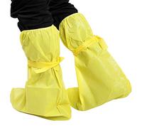 Akozon Akozon Couvre-chaussures de sécurité Imperméables et Anti-poussière - Protecteurs de Bottes Antistatiques Jaunes pour un Usage Intensif