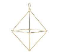 Akozon Akozon élégant Support de Plantes à Air Suspendu avec Motif Floral Géométrique Or Broméliacées Support pour la Maison et Le Bureau D Cor (Gold)