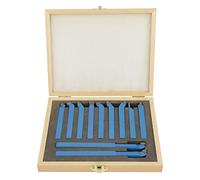 Akozon Akozon Ensemble d'outils de Tour à Pointe en Carbure de 11 Pièces 10 X 10 Mm pour une Coupe, un Tournage et un Fraisage de Précision - Idéal pour les Tours Généraux et Automatiques