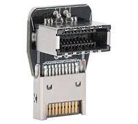 Akozon Akozon Front Type-E Adapter Header for PC Motherboard - Convertisseur de Coude de Direction à 90 Degrés PH74A, Prend en Charge la Transmission USB3.1 10G et USB3.2 20G