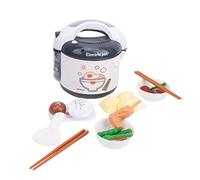 Akozon Akozon Kids Rice Cooker Toy Ensemble - Appareils de Cuisson de Simulation avec des Caractéristiques de Voix et de Spray en Plastique pour Les Enfants de 3 Ans et Plus - Comprend du Riz, des