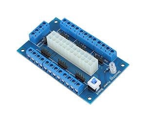 Akozon Akozon Module de Carte de Dérivation d'alimentation ATX - Adaptateur 20/24 Broches pour la Gestion de l'alimentation du PC avec Contrôle de Commutateur et Indicateur d'état