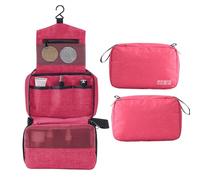 Akozon Akozon Organiseur de Toilette de Voyage Polyvalent avec Crochet de Suspension, Trousse de Maquillage et de Cosmétiques Résistante à l'eau pour Femmes et Filles, Rangement Spacieux pour Vos