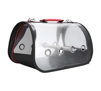 Akozon Akozon Portable Bird Carrier Travel Cage pour Perroquets - Sac à Dos en Filet Léger avec Sangle, Perche et évents Réglables pour Un Voyage Confortable