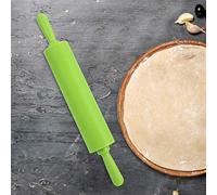 Akozon Akozon Rouleau à Pâtisserie en Silicone coloré pour la Cuisson Pâte Idéale Faite Maison Pizza Biscuits et Pâtisseries Résistant à la Chaleur Facile à Nettoyer Prise Confortable Orange (GREEN)