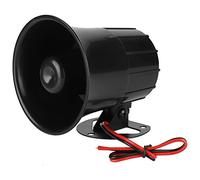 Akozon Alarme de sécurité Extérieure Klaxon d'Alarme Fort 110dB, 6 Klaxon d'Alarme de sécurité 12V 110dB Noir