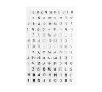 Akozon Alphabet Numbers Clear Silicone Set pour DIY (Y38-uppercase and | Ensemble de scrapbooking en silicone transparent, alphabet et chiffres transparents, idéal pour les activités d\'artisanat
