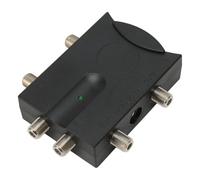 Akozon Amplificateur TV Bidirectionnel sans Perte - 2 Entrées, 4 Sorties, Amplificateur de Signal à Gain élevé pour Systèmes d'antenne et de Télévision par Câble