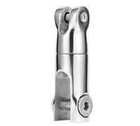 Akozon Ancre en acier inoxydable Ancre pivotante Connecteur pivotant Accessoires de bateau Accessoires de bateau Miroir réfléchissant Revêtement brillant Convient pour chaîne de 6 à 8 mm Bateau Yacht