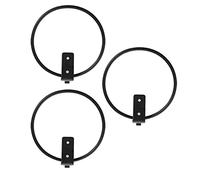 Akozon Anneau de Support de Pot de Fleur en Métal de 6 Pouces fixé au Mur, 3 Pièces, Idéal pour l'affichage de Plantes Intérieures et Extérieures, Conception Peu Encombrante avec Support de Bras