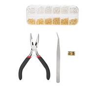 Akozon Anneaux de Saut en Alliage de Zinc Mélangés, Fermoir à Homard, Ensemble de Résultats de Bijoux à Faire Soi-même sans Pince (Livré avec une pince)