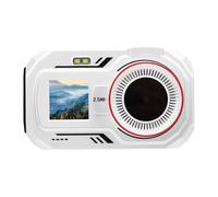 Akozon Appareil Photo Numérique 48MP 2720 * 1520 QHD WiFi 16x Zoom Numérique Double écran Selfie Caméra pour la Photographie de Voyage (White)
