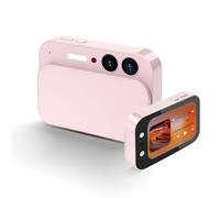 Akozon Appareil Photo Numérique 4K, Haute Résolution, Couvercle Coulissant, écran Tactile, pour Photographie Vlog, Selfie de beauté (Pink)