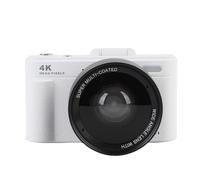 Akozon Appareil Photo Numérique 4K pour la Photographie 64MP HD Autofocus Zoom Numérique 18X Appareil Photo Rétro sans Miroir avec écran Rabattable Objectif Grand Angle 0,45X pour Les