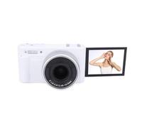 Akozon Appareil Photo Numérique 5K 72MP HD Autofocus Caméra de Voyage Vidéo Compacte avec écran Rabattable de 2,8 Pouces à 180 ° Zoom Numérique 4X Zoom Optique 3X Anti-secousse (White)