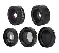 Akozon Appareil Photo pour Téléphone à Objectif Macro Grand Angle Fisheye - Ensemble 6 en 1 avec Starlight, CPL et Plus - Accessoires Photo et Vidéo