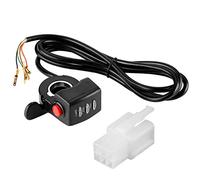 Akozon Assemblage d'accélérateur de pouce de torsion de contrôle de vitesse 36 V 6 fils pour vélo électrique e-bike
