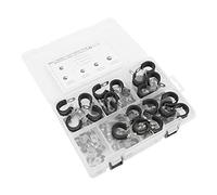 Akozon Assortiment de Colliers de Serrage en Acier Inoxydable, 80 Pièces, Colliers de Serrage 1/4 Pouces, 5/16 Pouces, 3/8, 1/2, 5/8, 3/4, Support de Tubes, Tuyaux et Conduites de Carburant