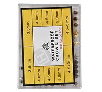 Akozon Assortiment de Pièces de Couronne de Montre, Accessoires de Remplacement, Kit d'outils de Réparation