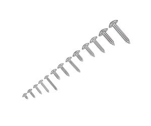 Akozon Assortiment de Vis Plates en Acier Inoxydable M3 M5 M6, 180 Pièces, à Usages Multiples, Vis à Tête Plate