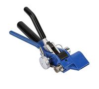 Akozon Attache à Fermeture éclair en Métal Robuste - Attache de Câble en Acier Inoxydable Pince à de Câble à Fermeture éclair en Acier Inoxydable Ensemble d'outils de Fixation et de Coupe -