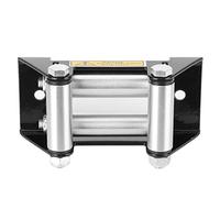 Akozon Aukson Rouleau de câble de treuil en Acier Inoxydable côte à côte Fairlead Treuils de Fil de Guidage universels de diamètre de Trou de 125 mm / 5 Pouces