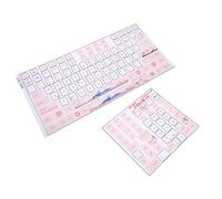 Akozon Autocollants de Clavier Universels pour Ordinateur de Bureau, Clavier Mécanique Clair et Beau Bouton de Touche Anglais