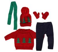 Akozon Baby Girl Dols Vêtements Pantalons de Chariot de Noël - Tenue Mignonne Se Déroule pour des Poupées de 18 Pouces - Accessoires de Poupées (Q18-783)