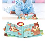 Akozon Baby Soft Tissu Rattle Book - Lion - Infant E Onal Story Book Early Learning Development Toy pour les Bébés 6 Mois et Plus (Type 2)