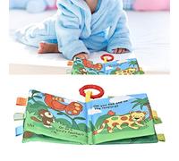 Akozon Baby Soft Tissu Rattle Book - Lion - Infant E Onal Story Book Early Learning Development Toy pour les Bébés 6 Mois et Plus (Type 3)