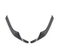 Akozon Bande de Garniture de Couverture de Sourcil de Paupière de Phare Motif en Fibre de Carbone pour Phares Avant CRV CR V 2023-2025 Motif en Fibre de Carbone Noir 2 Pièces