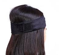 Akozon Bandeau de Poignée de Perruque en Velours Réglable 1PC - Bande de Cheveux Flexible pour la Fixation de Perruque Sécurisée (BLACK)
