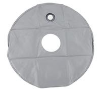 Akozon Base ronde portable pour parapluie d'extérieur avec sac de poids rempli d'eau pour panneau publicitaire, convient pour mât de drapeau de 1,8 m