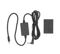Akozon Batterie Factice LP E12, Alimentation de Type C, Sortie 7,4 à 8,4 V | Coupleur CC, ABS, Prise de Vue Longue Session, Compatible avec les Appareils Photo M50, M200, M50 Mark II, M100, M10, M et