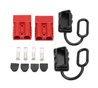 Akozon Battery Quick Connect Disconnect Plug, 50A 12-36VDC Battery Quick Connect Disconnect Wire Harnais Plug Connector for 6-10/12 Gauge Cables