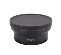 Akozon Beautiful Macro Macro Supplémentaire HD 0,43x 2 en 1 Camera Lens Attachement Photographie en Aluminium Verre Optique en Alliage pour Macro-Photographie