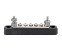 Akozon Bloc de Distribution de Puissance Barre de Bus Marin 5 Voies 12V 24V 100A 2x5 Mm Studes 5x4 Mm Vis de Voiture RV