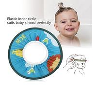 Akozon Blue étanche de Shampooing pour bébé - Chatte de Douche élastique pour les Enfants pour le Bain et les Soins aux Cheveux (Style lion bleu)