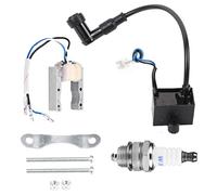 Akozon Bobine D'allumage CDI pour Moteur motorisé, Bougie D'allumage de | Électrode Iridium, Construction en Acier et en Plastique, Installation Plug and Play Facile, Kit D'accessoires Complet